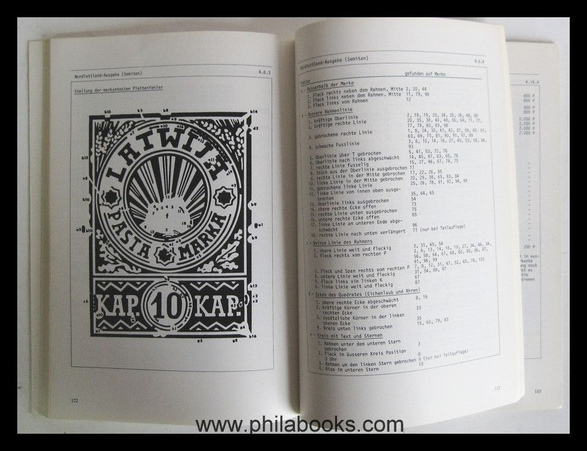 Hofmann, v. H., Latvia Handbook, Part I-III, The Stamps, 19...