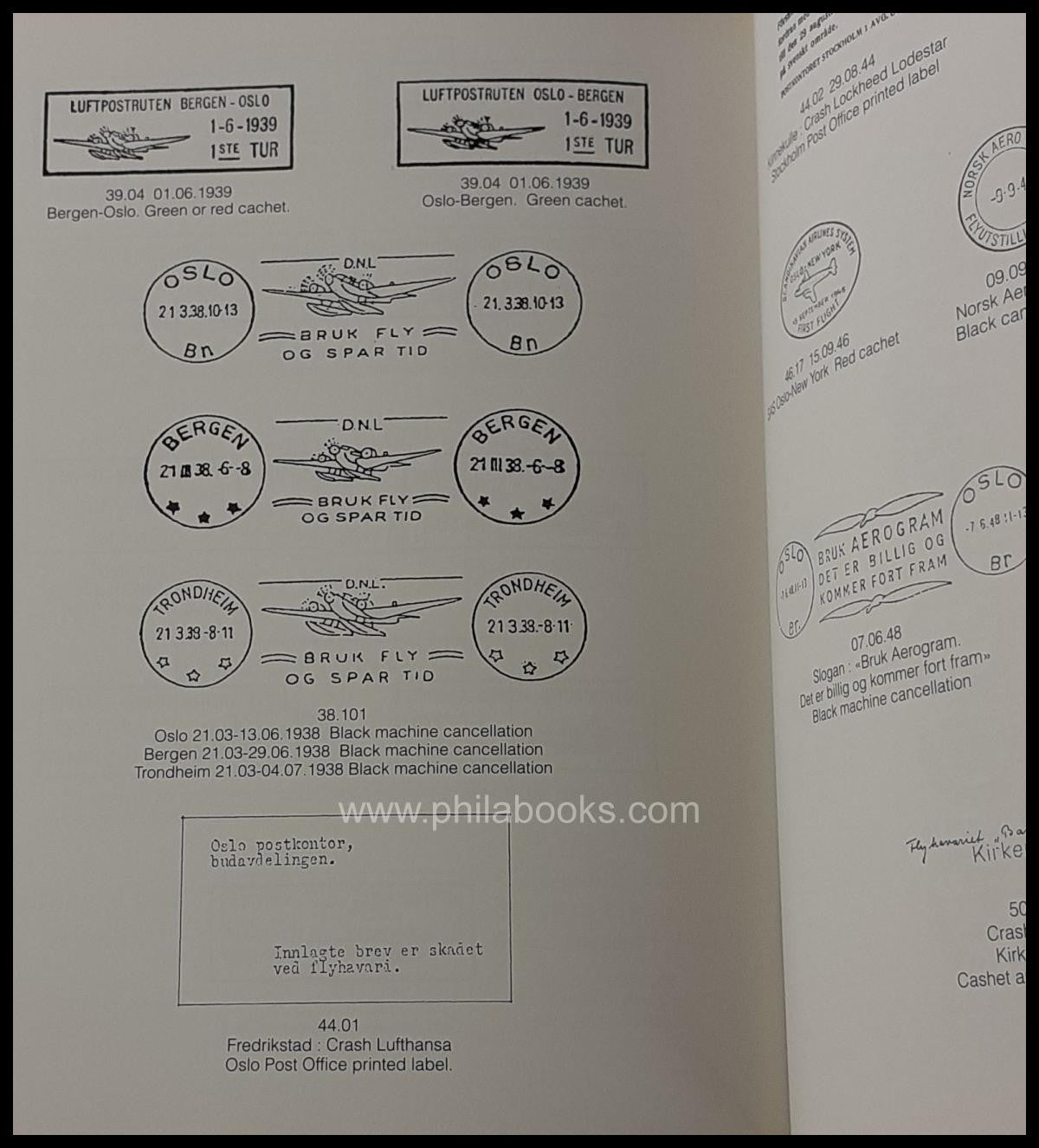 Thomassen, E.H., Norwegian Air Mail, 342S., viele Abb. teils in Fa ...