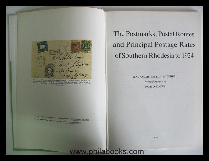 Knight/Mitchell, The Postmarks, Postal Routes and Principal Postag ...