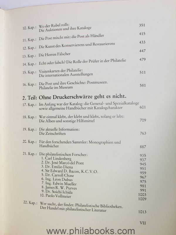 Brühl, Prof. Dr. Richard, Geschichte der Philatelie, 1985 und 1986 ...