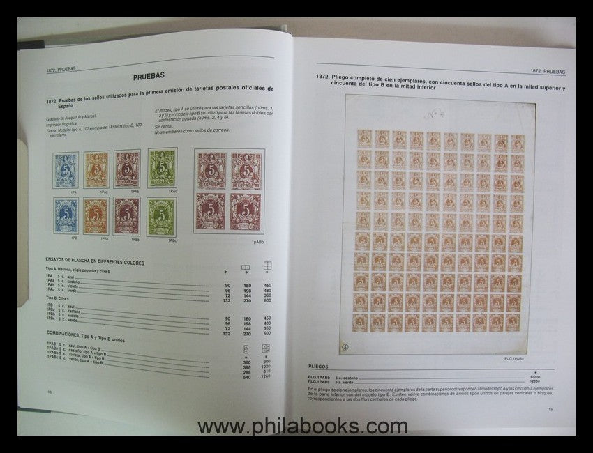 Laiz, A., Catálogo Especializado de los Enteros Postales de Espana ...