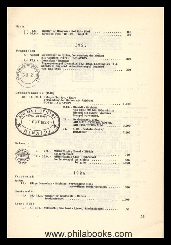 Clement, A., Handbuch der Militär-Luftpost 1793-1954, 1955 weltwei ...
