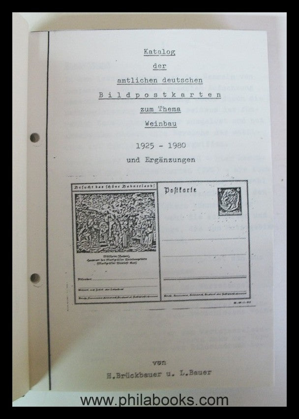 Brückebauer/ Bauer, Katalog der amtlichen deutschen Bildpostkarten ...