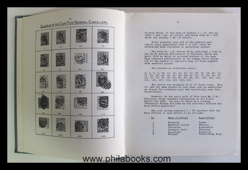 Batten, A.G.M., The Postmarks of the Orange Free State and the Ora ...