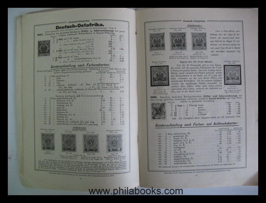 Senf, Spezial- Katalog der Deutschen Kolonial- Postwertzeichen, 2. ...