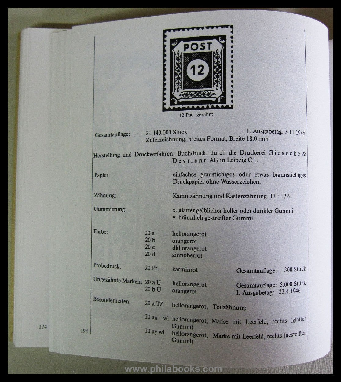 Ströh, B., Die Postwertzeichen der OPD Dresden 1945- 1946, Dresdne ...