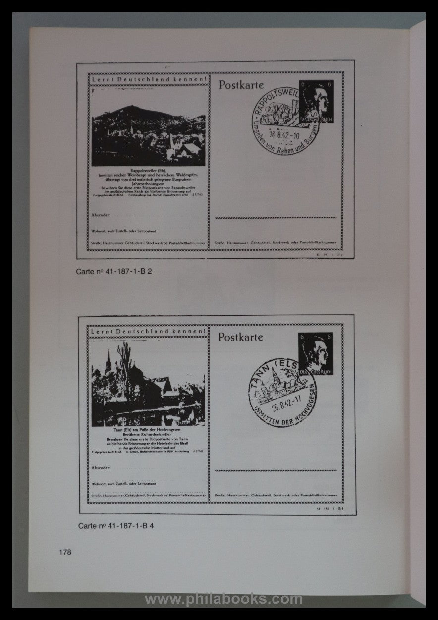 Bournique, J.-P., La poste en Alsace, 1940 -1945, Catalog des ma...