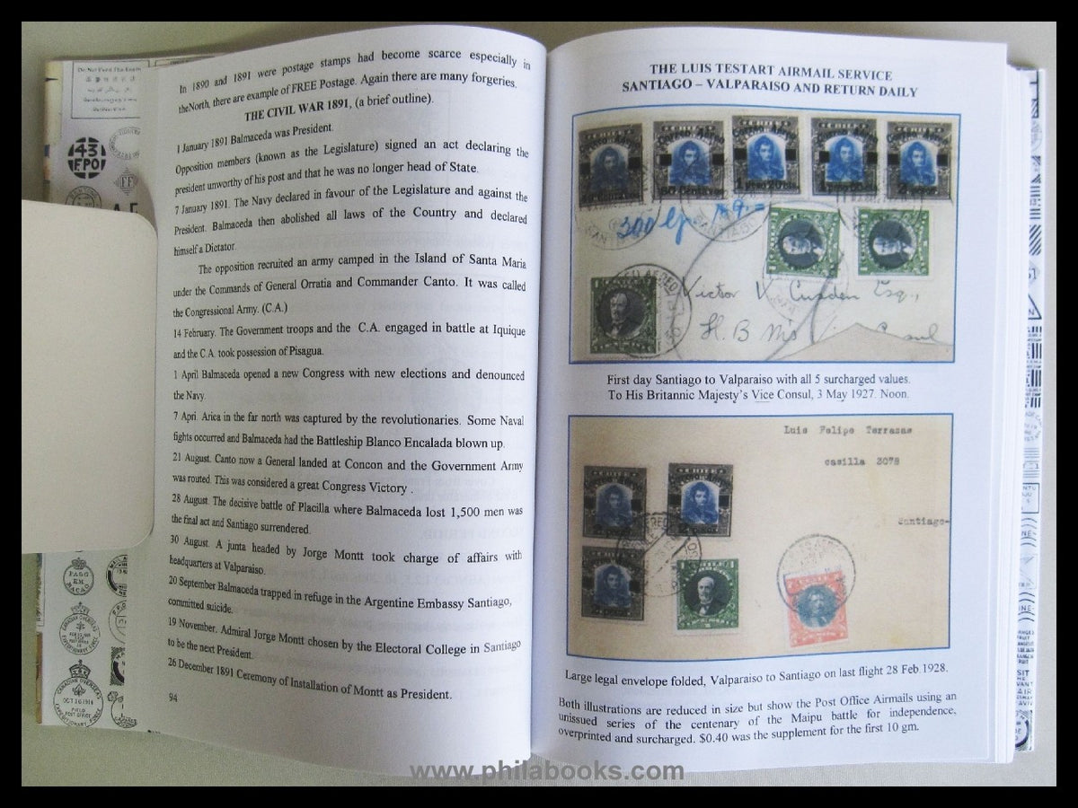 Brinkgreve/ West, The Postal History of Chile, 2002, Postgeschicht ...