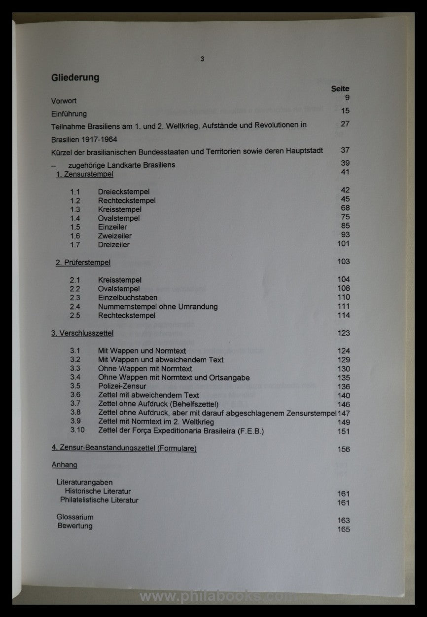 Meiffert, J., Zensurpost in Brasilien, Katalog der Zensur-und Prüf ...