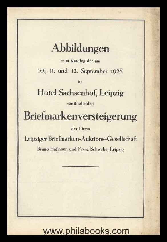 Leipzig, Auction 003, 1928-09