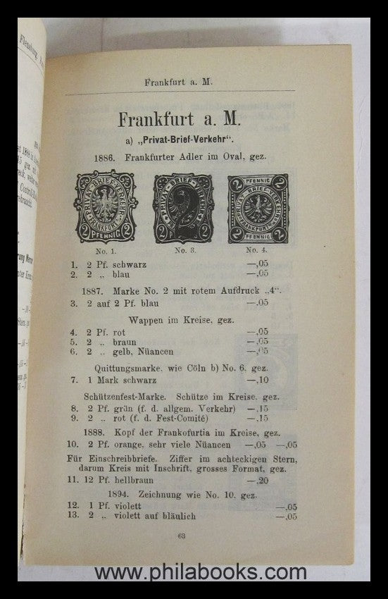 Sternheim, C., Katalog der deutschen Privatpost-Marken, Zweite, ve ...