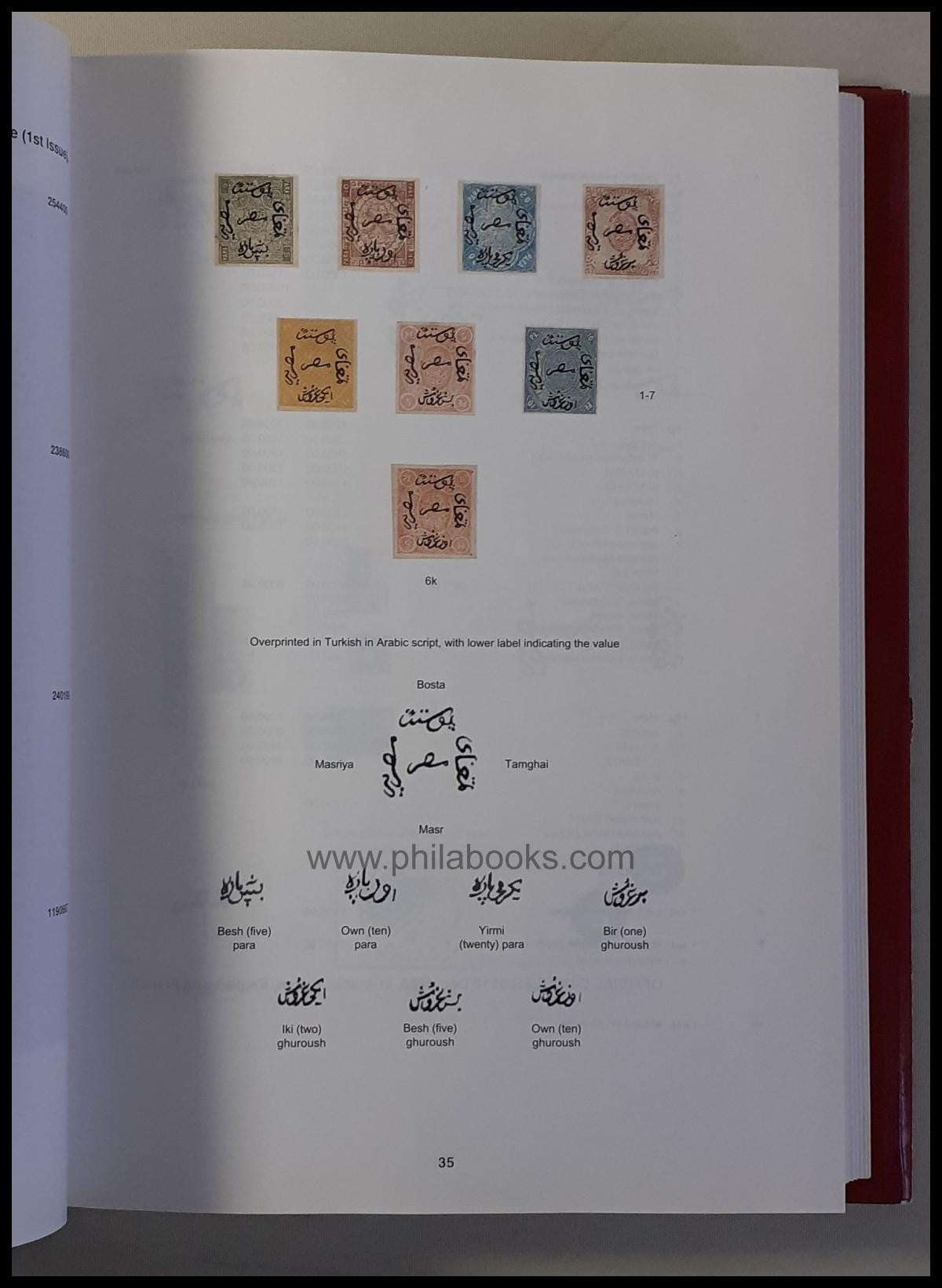 Balian Catalogue Stamps of Egypt - with Egypt used in Palestine an ...