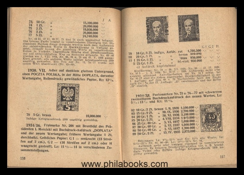 Mikstein, Prof. St.: Pionier-Katalog 1944, Die Briefmarken des Gen ...