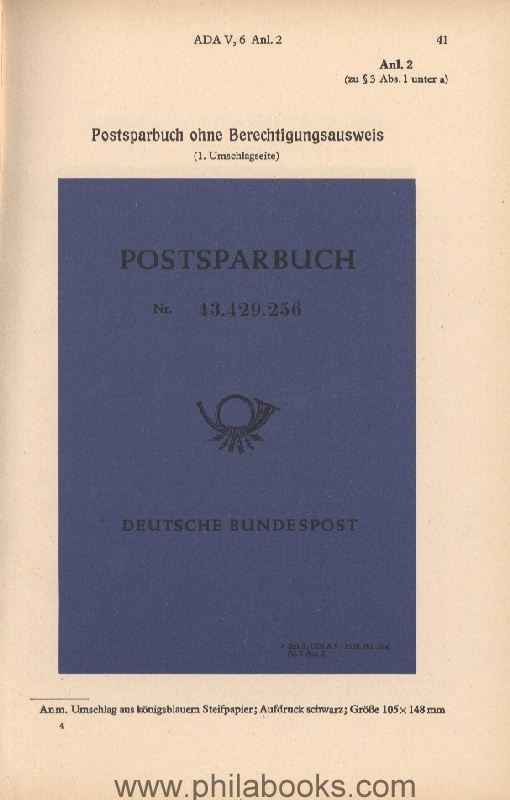 1955, Allgemeine Dienstanweisung für das Post-und Fernmeldewesen, ...