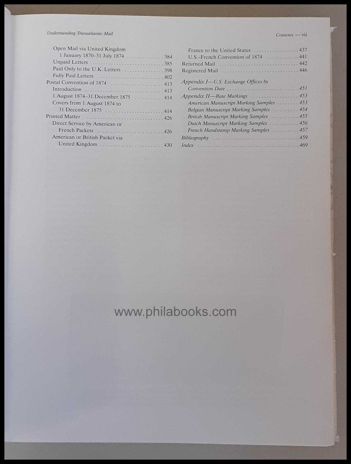 Winter, R. F., Understanding Transatlantic Mail, Volume I, 2006, b ...