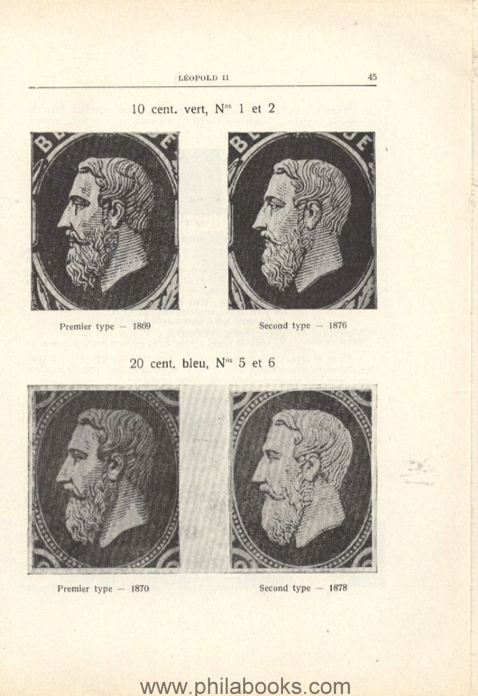 Bertrand, G., Mémorial Philatélique. La Belgique, 1934, Belgien/ T ...