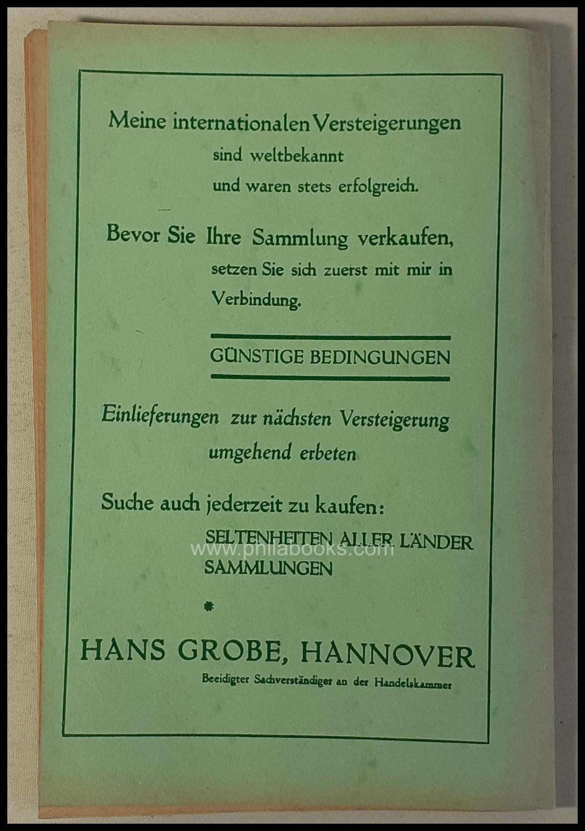 Grobe, Auktion 062, 1939-06