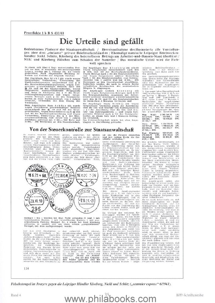 Fischer, P., Das philatelistische Prüfwesen in SBZ und DDR (1945-1 ...