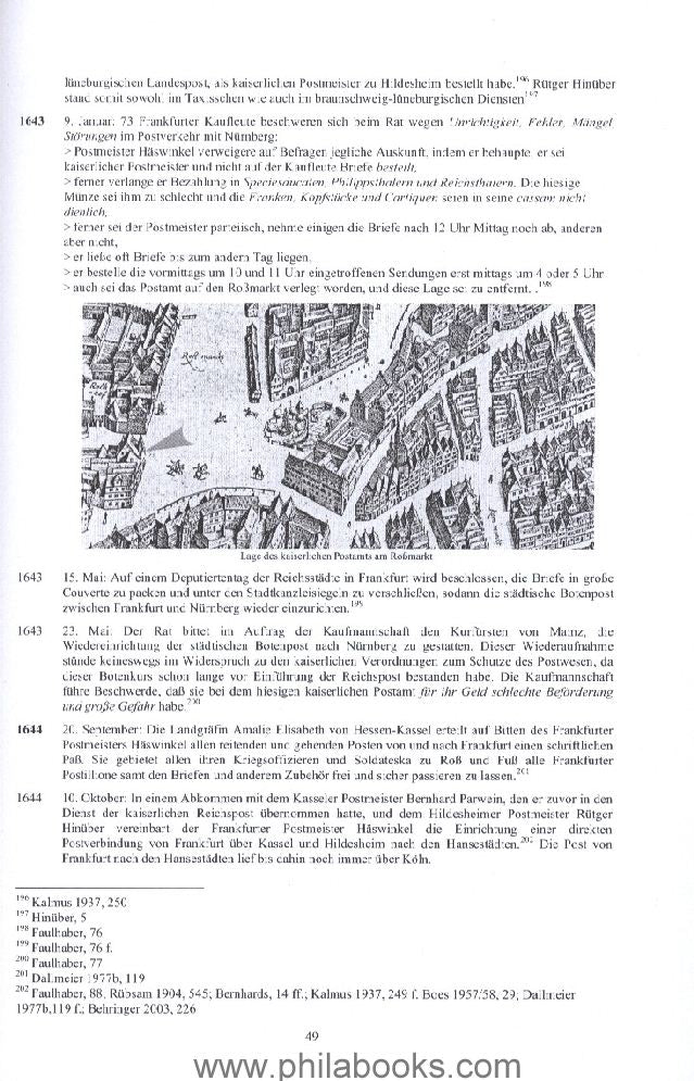 FRANKFURT A.M., Kremer, Karl Heinz, Chronik der Post in Frankfurt ...