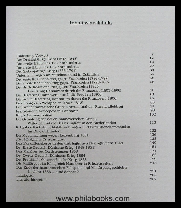 Wildschütz, Karsten: Hannoversche Feld- und Militärpostgeschichte, ...