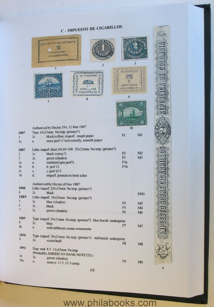 Anyon, A. D., Handbook of Colombian Revenue Stamps, 2009, Colombia ...