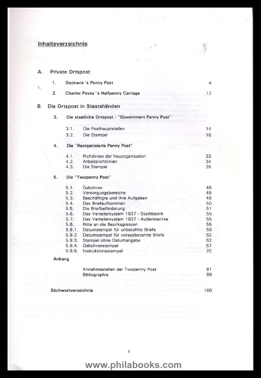 Heß, W., Postgeschichte London, II. Die Ortspost 1680-1840, 1994, ...