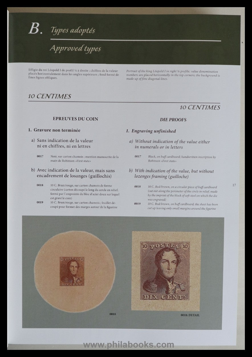 Stes, Dr. J., Belgium Proofs, Descriptive catalogue of the proofs ...