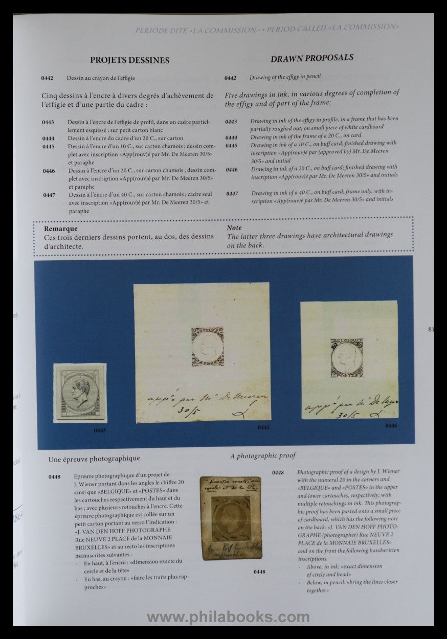 Stes, Dr. J., Belgium Proofs, Descriptive catalogue of the proofs ...