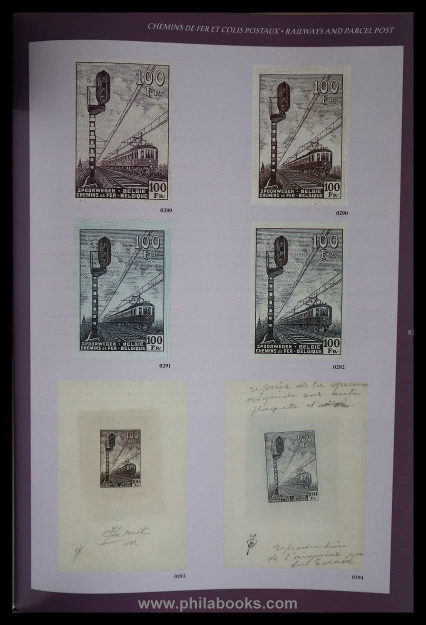 Stes, Dr. J., Belgium Proofs, Descriptive catalogue of the proofs ...