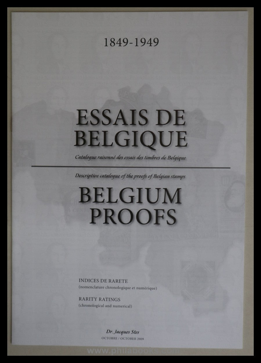Stes, Dr. J., Belgium Proofs, Descriptive catalogue of the proofs ...