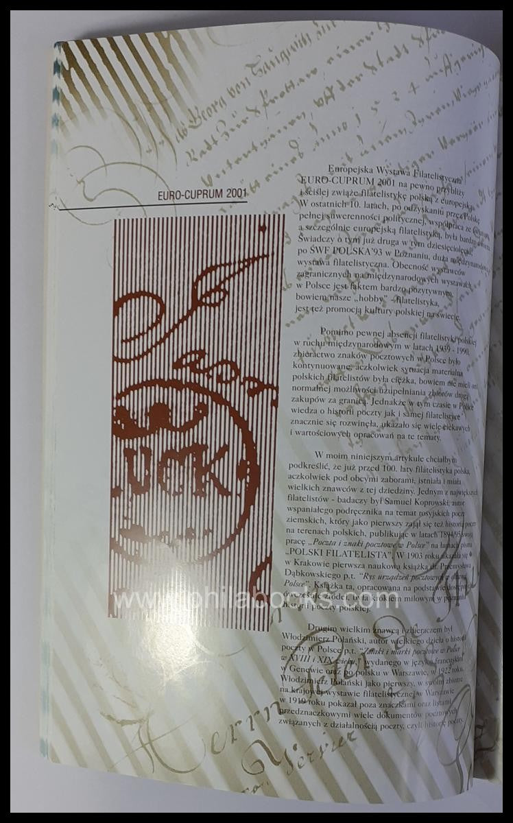 Euro-Cuprum 2001, European Philatelic Exhibition, Exhibition Catal ...
