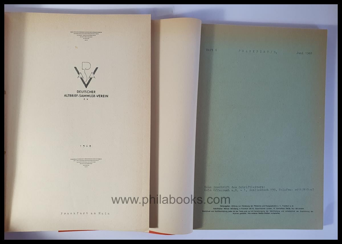 Deutscher Altbriefsammler- Verein, Rundbriefe 1968 kpl. mit der Be ...