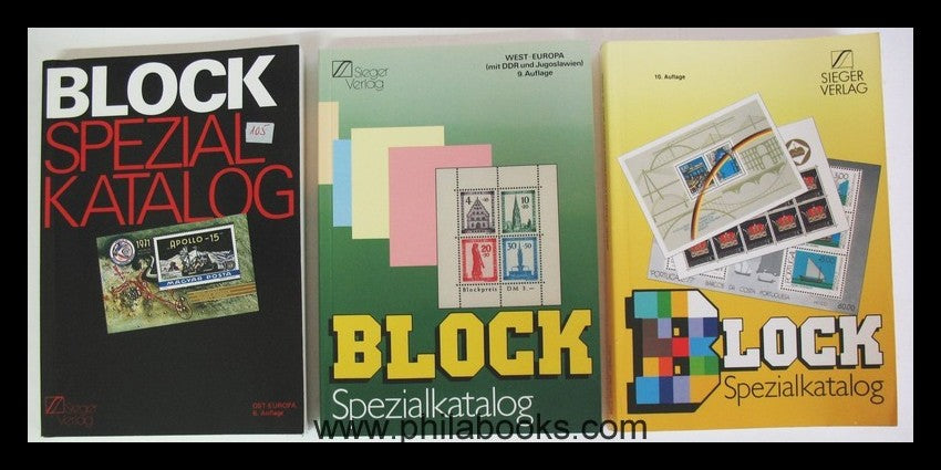 Sieger Block Spezialkatalog, hier eine kleine Sammlung, dabei die ...
