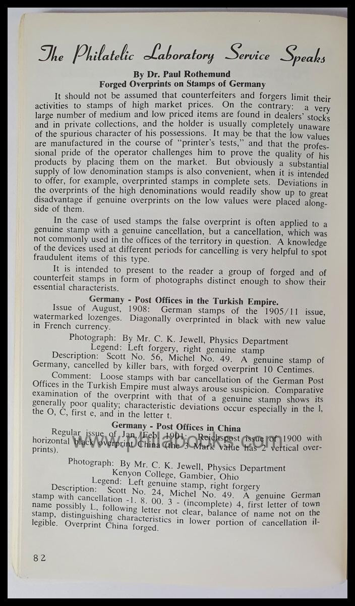 The Germany Philatelic Society (Hrsg.), Fakes & Forgeries of Germa ...