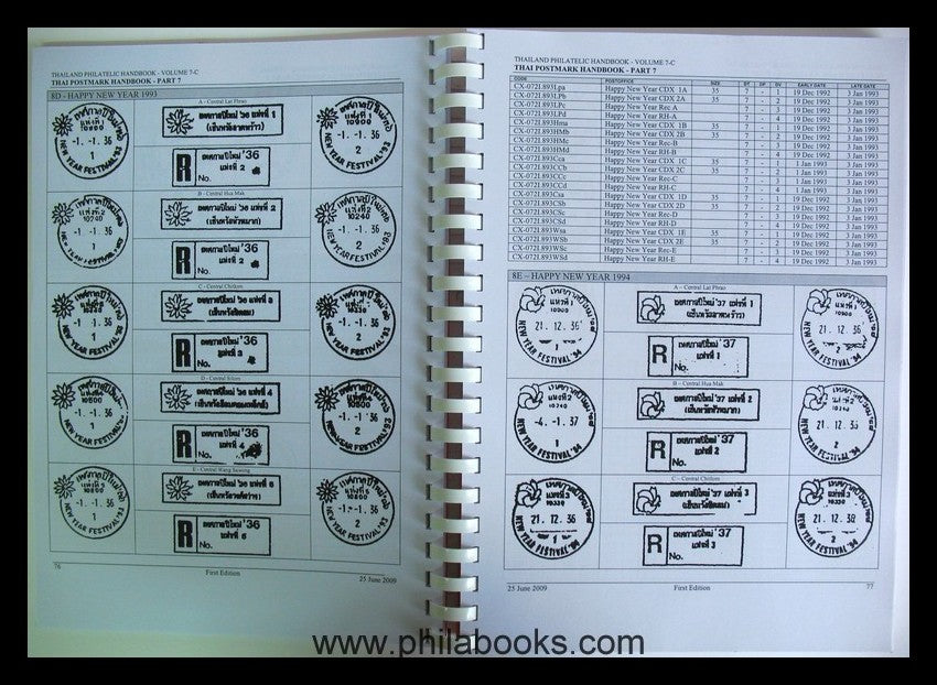 Blakeney, H. R., Thailand Philatelic Handbook Vol. 7C, Thai Postma ...