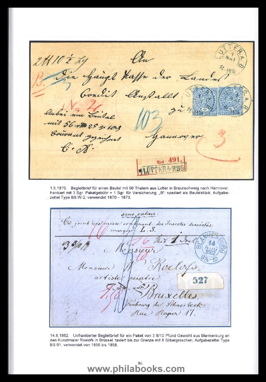 Bruns, W., Altdeutschland Fahrpostbriefe 1824- 1874, 2002, postges ...