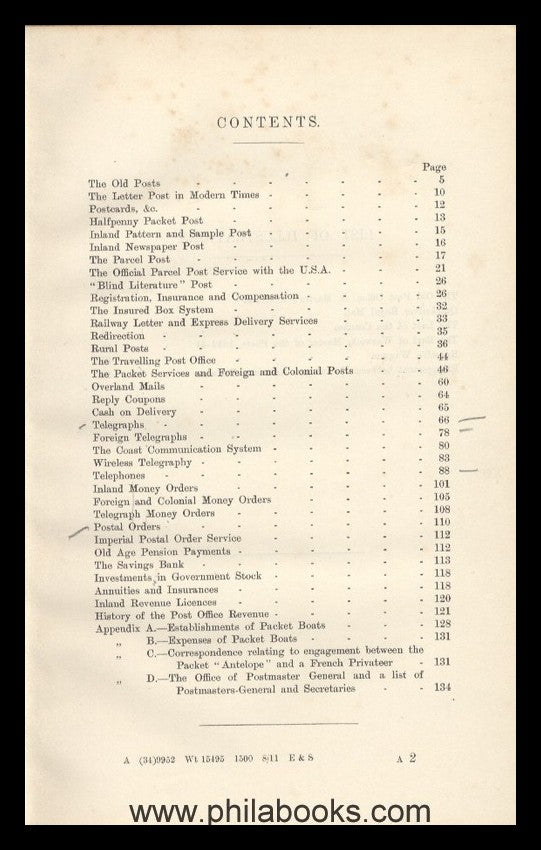 The Post Office, An Historical Summary, Published by order of the ...