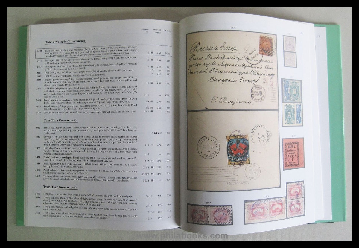 Corinphila, Auktion 120, 1999-12 'Fabergé', Russland, Zemvsto
