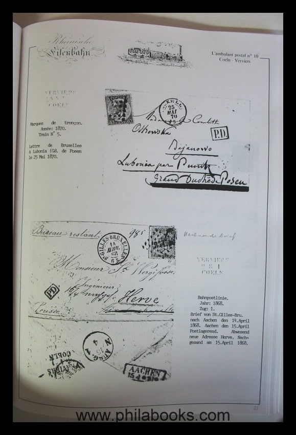 Les relations Postales internationles via l'ambulant Allemand N.10 ...