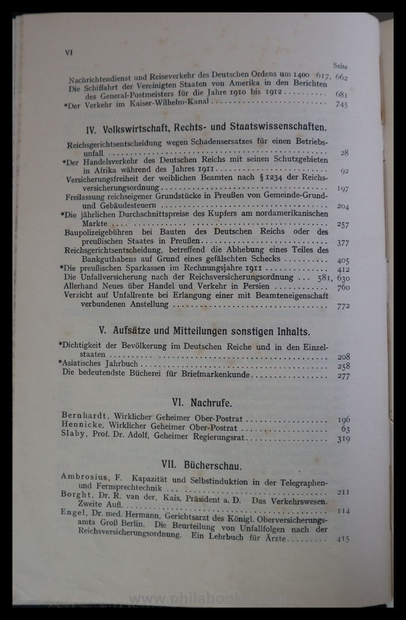 1913, Archiv für Postgeschichte und Telegraphie, Beihefte zum Amts ...