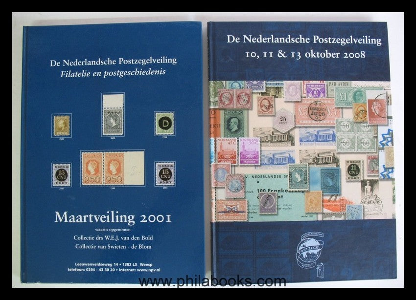 De Nederlandsche Postzegelveiling, hier 7 Hardcover-Kataloge aus d ...