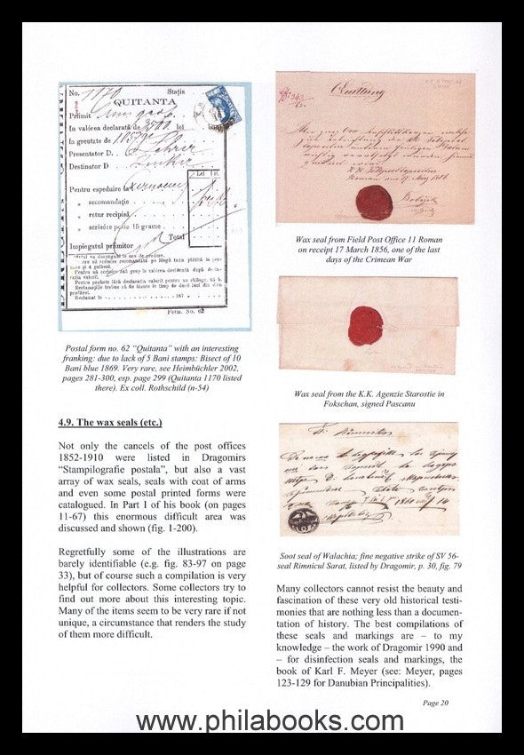 Glättli, H., Romania and its Foreign Post Offices 1811-1903, A pap ...