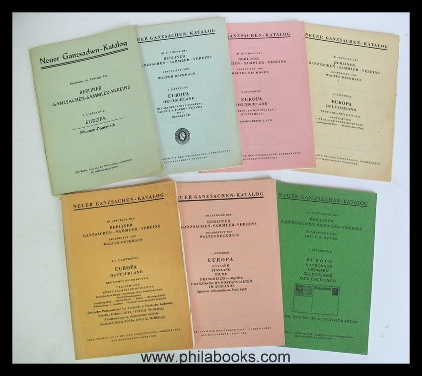 Berliner Ganzsachen-Sammler-Verein, Neuer Ganzsachen - Katalog, Fo ...