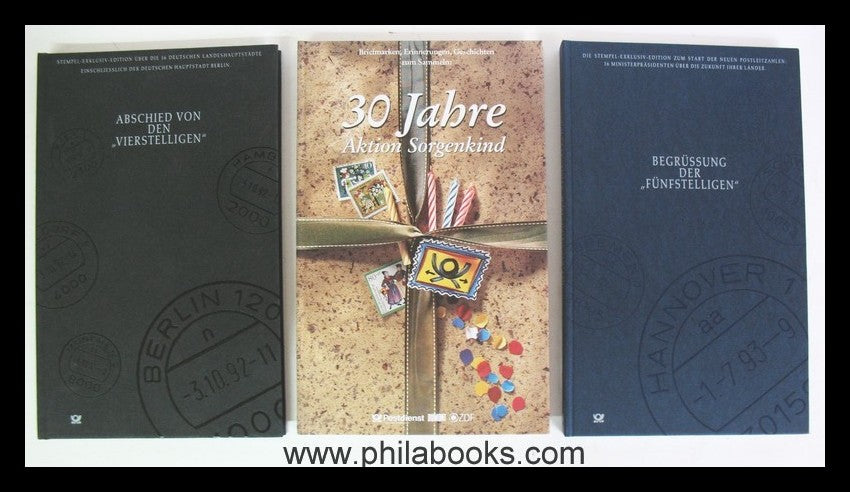 Deutsche Post, 7 collector's editions for various stamp issues...