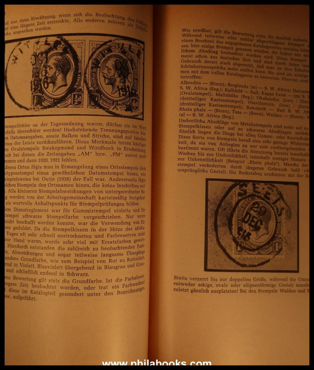 Hoffmann-Giesecke, G., Südwestafrika, II.Teil, Feldpost, Besetzung ...