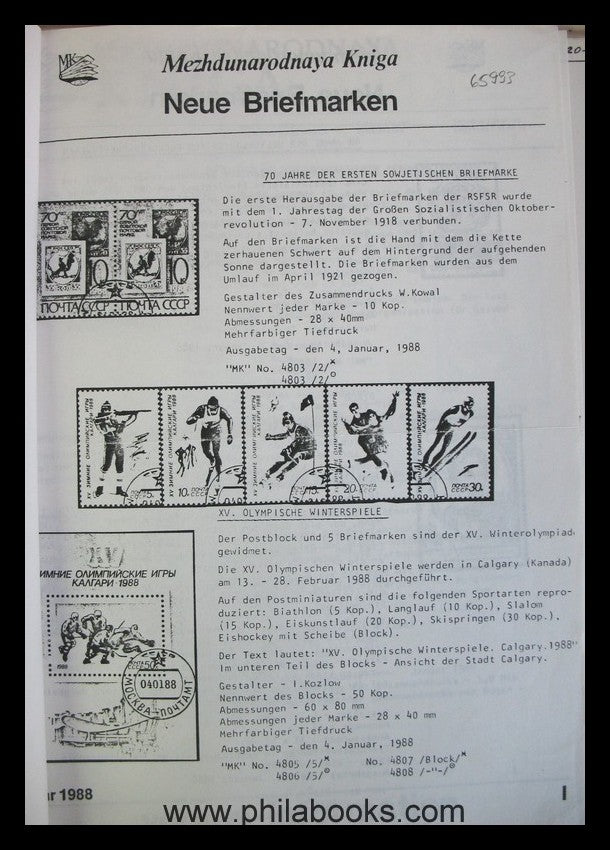 Collector's documents Russia, here the part 'Ketten Sprenger edition, ...