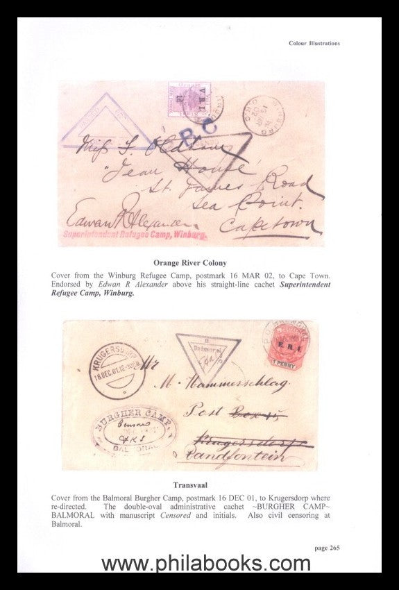 Stroud, R., The Postal History of the Burgher, Refugee and Concent ...