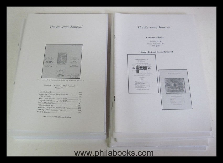 The Revenue Journal of Great Britain, hier die Hefte 79-86 ex 2009 ...