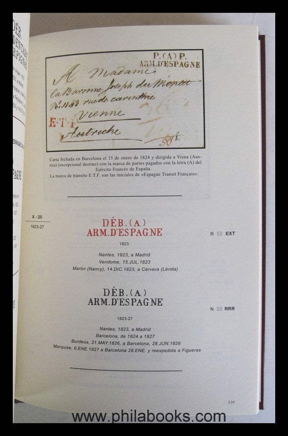 Tizon, M., Marcas Postales de los Ejércitos Franceses en Espana (1 ...