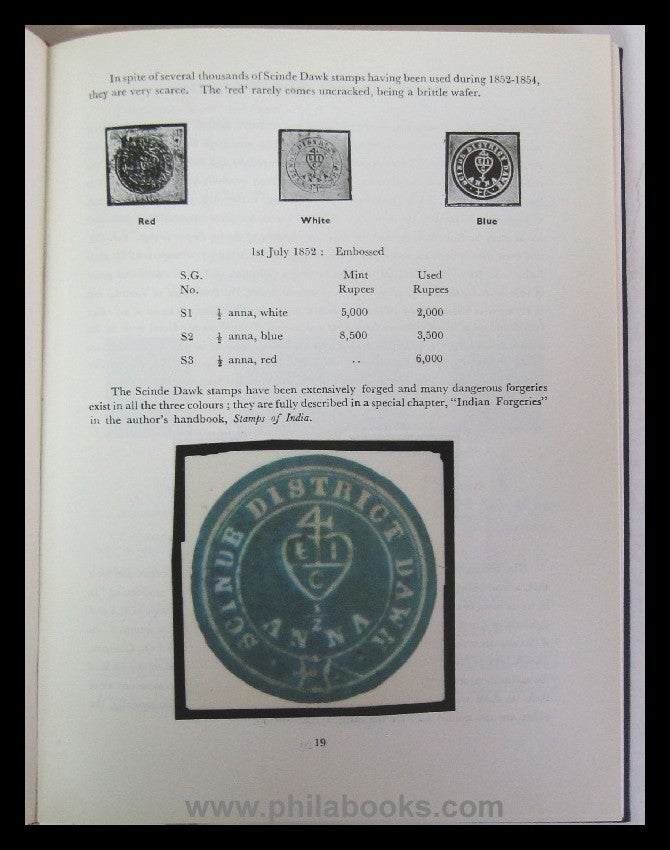 Cooper, J., A Specialised Priced Catalogue of Indian Stamps (1852- ...